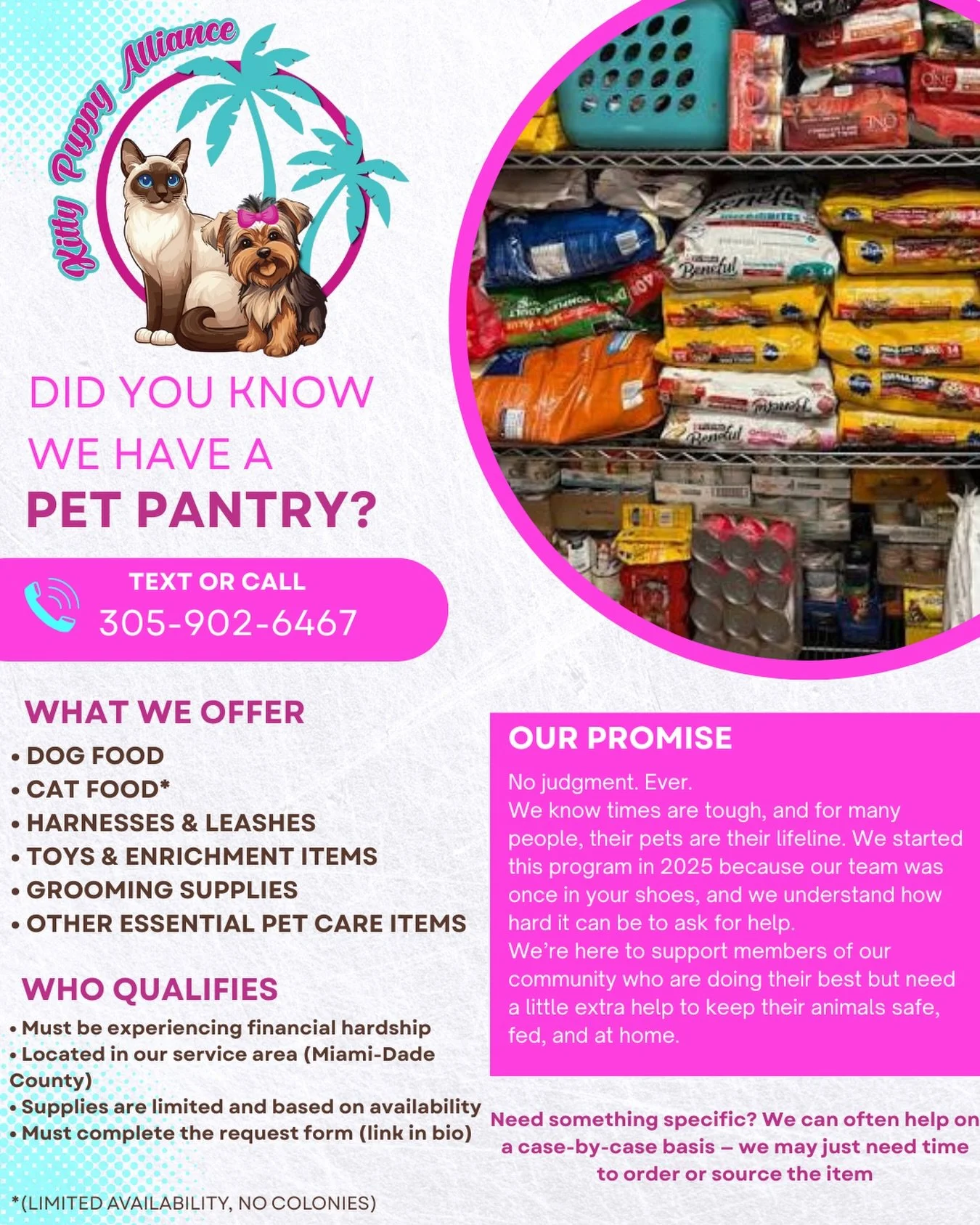 Pet Pantry food support